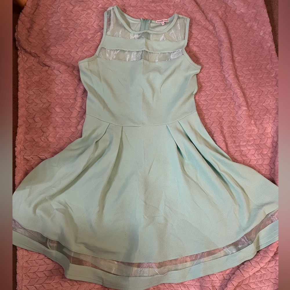 Mint green dress